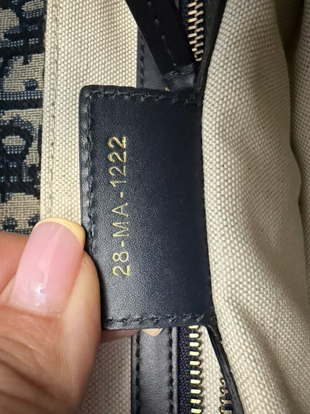 CHRISTIAN DIOR Oblique Saddle Bag With Strap in Blue - Picture 15 of 16